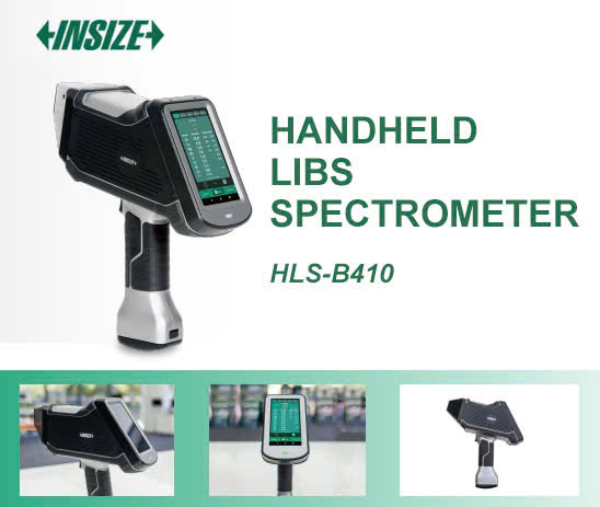 Cận cảnh màn hình súng bắn kim loại Insize HLS-B410 hiển thị rõ kết quả phân tích thành phần % Inox, giúp chủ bãi phế liệu chốt hàng nhanh và dứt điểm tranh cãi thay cho phương pháp thử axit.