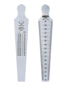 Hình ảnh thước đo độ côn Insize 4833 (dưỡng đo khe hở cơ khí) bằng thép không gỉ, độ chính xác +/- 0.05mm, chuyên dụng đo bề rộng rãnh và đường kính lỗ khoan.